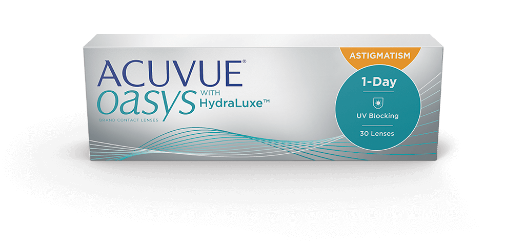 Лінзи ACUVUE OASYS® 1-DAY for ASTIGMATISM з технологією HydraLuxe™